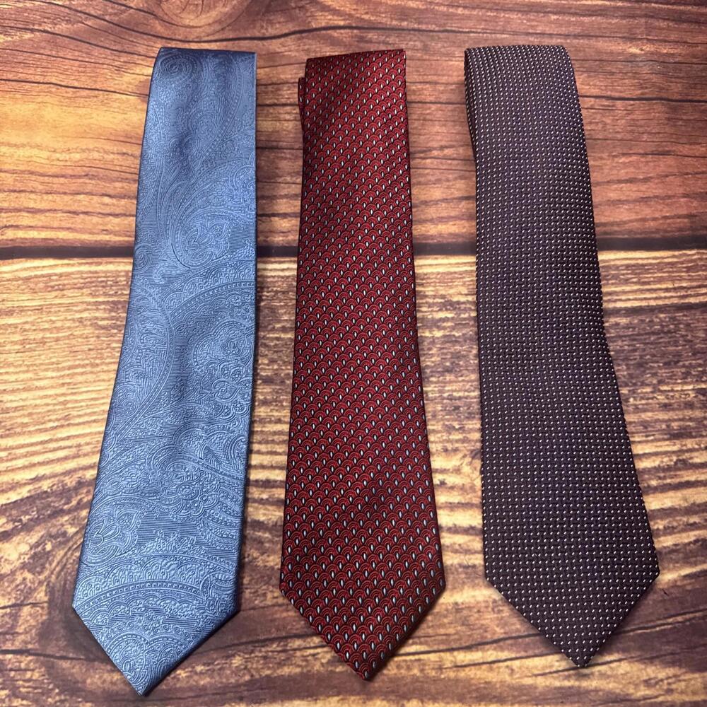 Jos. A. Bank Neck Ties Lot of 3 Signature Collection 100% Silk #2